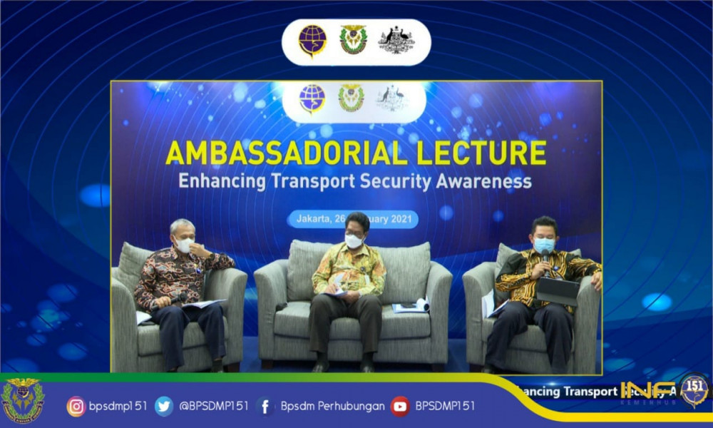 BPSDM PERHUBUNGAN  AJAK TARUNA JADIKAN SADAR KEAMANAN TRANSPORTASI SEBAGAI “WAY OF LIFE”