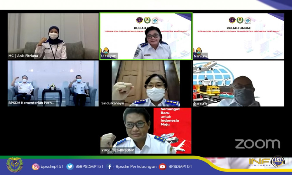 BUKA WAWASAN TARUNA, BPSDMP ADAKAN KULIAH UMUM TENTANG KEBIJAKAN TRANSPORTASI NASIONAL DAN IKN