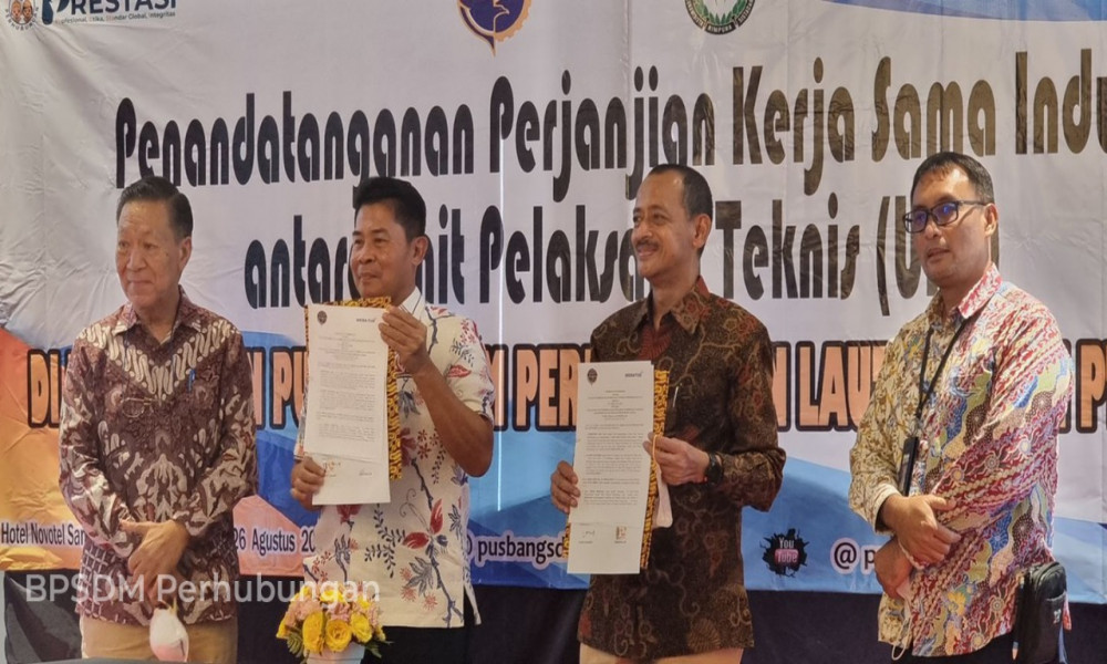 CIPTAKAN LULUSAN YANG LINK AND MATCH DENGAN INDUSTRI PELAYARAN, BPSDMP GANDENG MERATUS