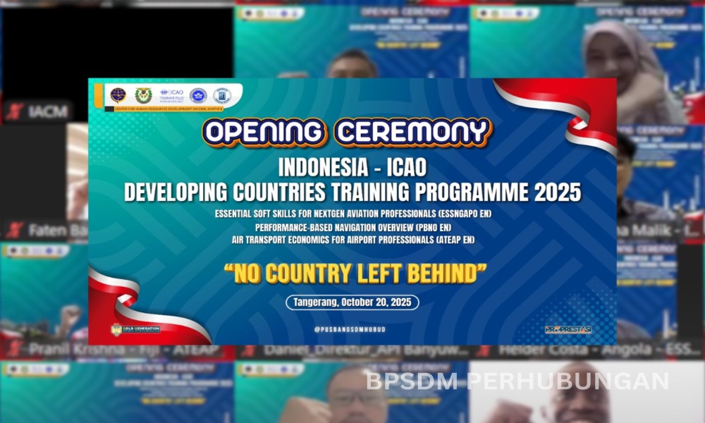Indonesia Perkuat Kiprah Global di Sektor Penerbangan Lewat Pelatihan Internasional ICAO DCTP 2025 untuk 29 Negara