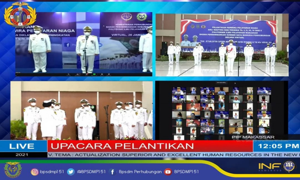 LANTIK LULUSAN PIP MAKASSAR, KEPALA BPSDMP: PERWIRA PELAYARAN NIAGA HARUS MENJADI KEBANGGAN INDONESIA DI SEKTOR MARITIM