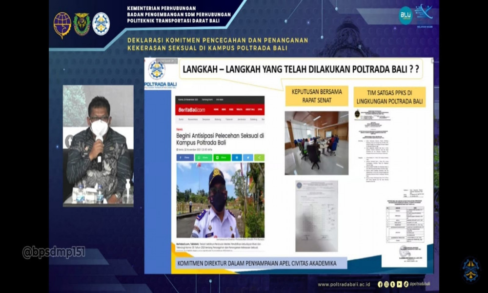 PERGURUAN TINGGI KEMENHUB DEKLARASIKAN PENCEGAHAN DAN PENANGGULANGAN KEKERASAN SEKSUAL DI LINGKUNGAN KAMPUS