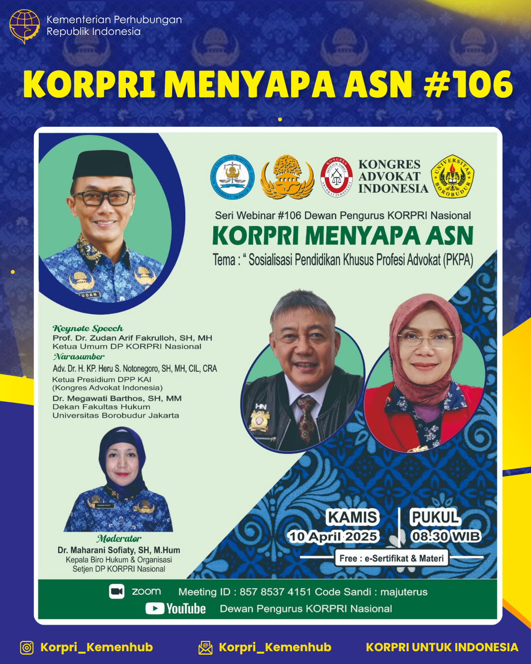 Sosialisasi Pendidikan Khusus Profesi Advokat